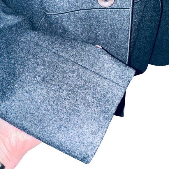 Harvé Benard Womens Office Charcoal Gray Wool Blazer Jacket Sz 10 Classic - Picture 9 of 10